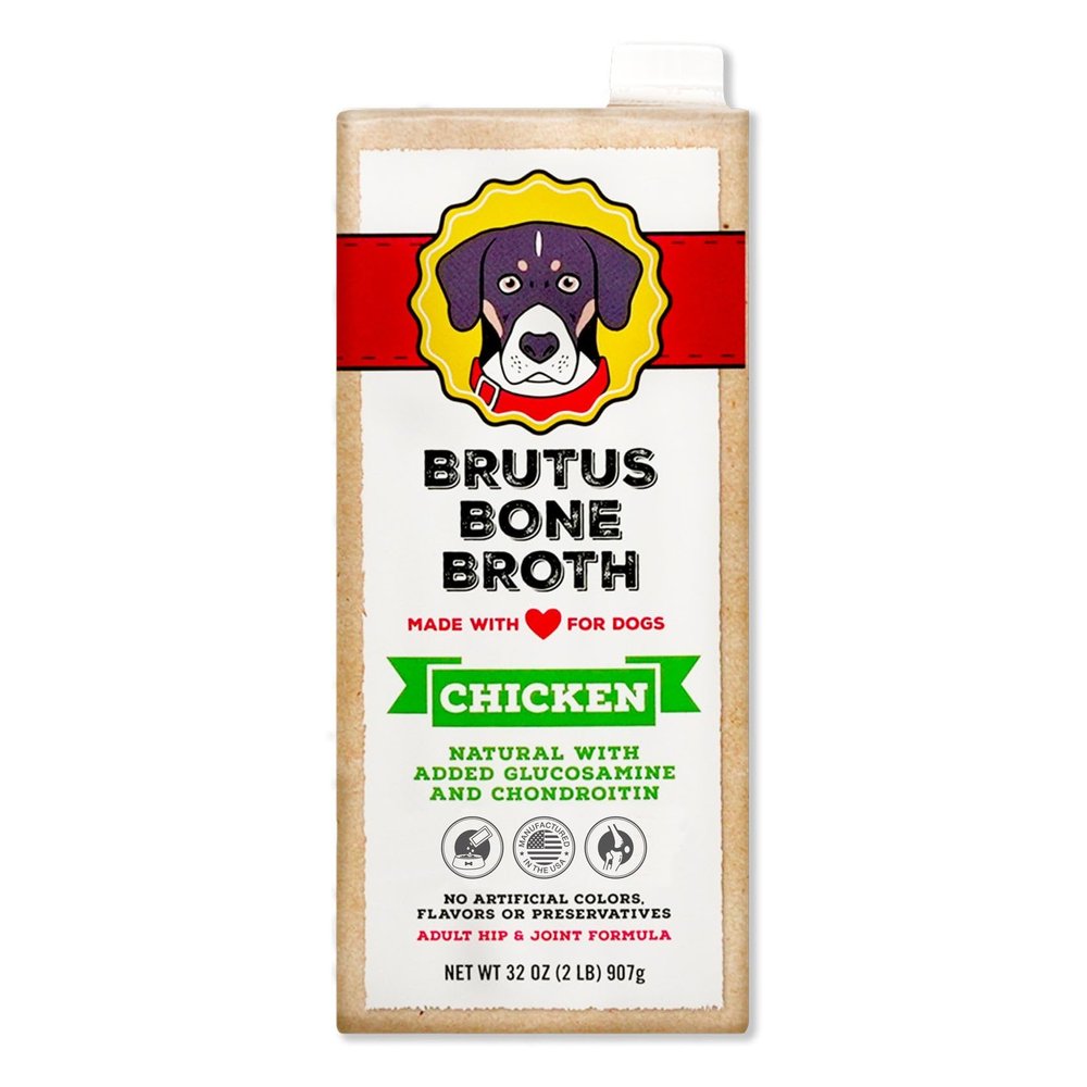 Brutus Bone Broth Chicken for Dogs 32 oz (Pack of 6)