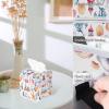 YCCZCPRL Coastal Lighthouse Tissue Box Cover Square Napkin Holder for Home Bedroom Vanity Countertop Night Stands, Ocean Sea Starfish view 4