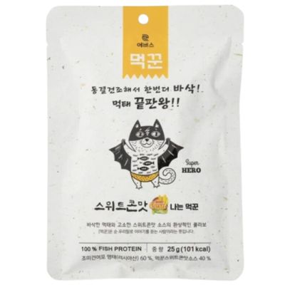 EVERS Meoktae Freeze-Dried Pollock Protein Chips (Sweet Flavor, 25g) . (1 pack)