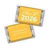 248 Pcs Yellow Graduation Class of 2026 Candy - Yellow Wrapped Miniatures and Silver Kisses For Party Favors, Goodie Bags, Dessert Tables And More (3 lbs) view 2