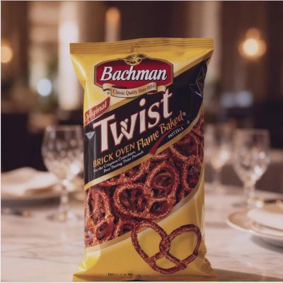 Bachman Of Hanover Original Twist Pretzels 10 oz. Bag- Brick Oven, Flame Baked (4 Bags) (2, 10 Ounce)