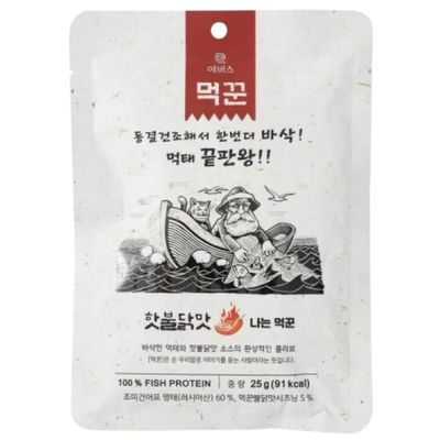 EVERS Meoktae Freeze-Dried Pollock Protein Chips (Extra Spicy Flavor, 25g X 1ea), .