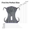 Universal Full Body Mesh Lift Sling with Commode Opening,Polyester Slings for Patient Lifts -Compatible with Hoyer, Invacare, McKesson, Drive, Lumex, Medline, Joerns (S) view 3