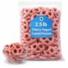 Cherry Yogurt Coated Pretzels, Sweet Crunchy Snack, 2.5 lb Bag view 1