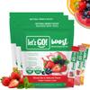 Let'z Go Triple Boost - Berry + Orange + Watermelon (15+15+15 Pack) - Natural Energy Boost Caffeine Packets view 1