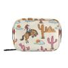 Sletend Western Cowgirl Travel Pill Organizer Bag with Zipper, 7 Day Portable Weekly Medicine Box Case & Vitamin Supplement Dispenser Pouch for Men Women view 1