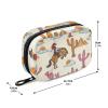 Sletend Western Cowgirl Travel Pill Organizer Bag with Zipper, 7 Day Portable Weekly Medicine Box Case & Vitamin Supplement Dispenser Pouch for Men Women view 3