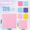120pcs Pastel Napkins, Pastel Rainbow Colorful Paper Napkin Disposable view 2