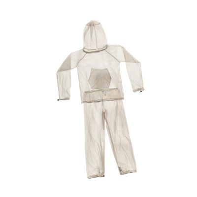 CAQYPVH Mosquito Net Suit, Lightweight Mesh Hooded Jacket and Pants for Hunting Fishing Gardening Outdoor, Khaki XL/XXL
