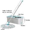 Dual Drive Stainless Steel Mop Bucket Set - 360 Rotating Wet & Dry Mop for Effortless Cleaning, No Hand-Washing Needed, Household Essential White Bucket+Mop+8 Mop Heads view 2