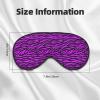 Black Purple Zebra Print Sleep Masks for Women Men, Double-Sided Eye Masks for Sleep, Blackout Eye Covers for Travel Sleeping view 2