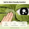 3D Frog Sleep Mask, 3D Sleep Mask-Eye Masks Soft Cartoon Eyeshade Funny Cute Contoured Blackout Froganimal for Women, Men (2PC) view 3
