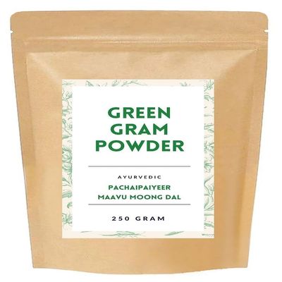 100gm Ayurvedic Homemade Green Gram/Moong Dal Powder for Removes Dead Skin Cells, Acne and Pimples, Improve Hair Strength