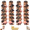 20PCS 3D Dog & Cat Belly Mochi Squishy Skin Stickers, Funny Chubby Shiba Silicone Bumper Wall Protector, Cute Big Inu Squeeze Animal Anti-Collision Pincher Stress Relief Fidget Sensory Toys view 1