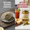 Wickles Wicked Okra 16 oz Pack of 3 Pickled Okra Snack and Appetizer Bold Southern Style Okra for Sandwiches, Burgers, Charcuterie and Gardening Inspired Kitchens with a Random Item 4 Items view 2