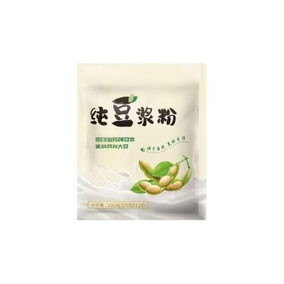Pure Soy Milk Powder 300g (25g*12 Packets) Individually Packaged, Ready to Drink Instantly, Rich Soy Flavor(1pcs)