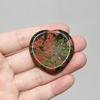 Natural Green Unakite Heart Shaped Worry Stones Hand Carved Polished Healing Crystal Pocket Energy Stone - Gifts for Chakra Reiki Yoga Meditation Balancing Relieve Anxiety Stress view 3