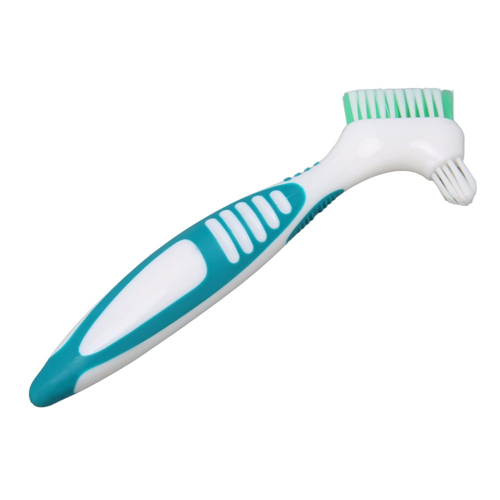 Denture Cleaning Brush Safe Material Effective Removal Prevent Calculus for Half Denture, Plastic Cement