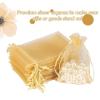 100Pcs Organza Bags 3.5x4.7in (9x12cm) Sheer Drawstring Mesh Pouches for Jewelry Candy Wedding Party Favor Gift Wrapping Supplies Satin Ribbon Gift Sachets Light Purple,3.5x4.7in (9x12cm) view 2