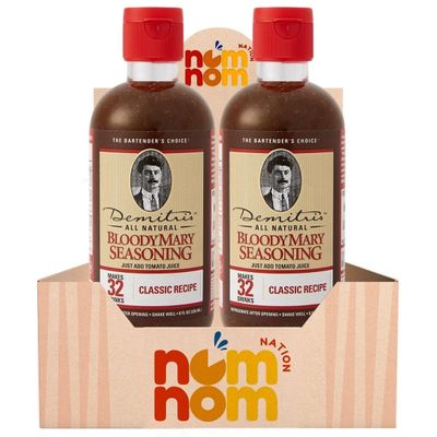 Demitris Bloody Mary Classic Seasoning 8 oz Pack of 2 Cocktail Mix for Drinks Steak Rub and Popcorn Spice Pickle Juice Inspired Tangy Flavor with a Random Item 3 Items