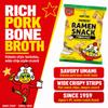 Baby Star Crunchy Ramen Snack Wide Tonkotsu Flavor, 6oz, Pack of 12 | Japanese Crispy Noodle Treat, Rich Pork Bone Broth Taste, Asian Snack for Kids and Adults view 3
