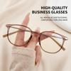 Ultra Light Anti Blue Presbyopic Glasses,Anti Blue Light Reading Glasses with Ultralight Titanium Frame,for Men & Women (Black,400(Over 75 Years Old)) view 4