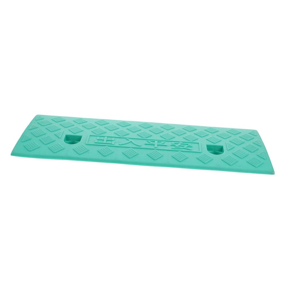 KAILIKETIY Driveway Ramp and Threshold Ramp Plastic Climbing Pad Mat 5cm Green for Wheelchair, Scooter, Electric Vehicle Indoor Outdoor Step Assistance