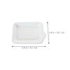 ELAYARD Sugarcane Bagasse Disposable Paper Bbq Plates, Small Rectangular Party Snack Trays, 75pcs Pack, Biodegradable Outdoor Serving Dishes for Picnic and Barbecue view 2