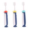 GALPADA s Toothbrush Set 3pcs with Extra Soft Bristles, Cartoon Design in Blue Yellow Red, Manual Teeth Cleaning Brush for Dental Care Ages 3-12 Random Color view 1