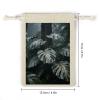 PNOMEDPKJ 8 Pack Grey Gold Plant Muslin Bags with Double Drawstring 5 X 7 Inch Reusable Cotton Linen Sachet Small Burlap Gift Bag Cloth Jewelry Storage Pouches for Party Wedding view 2