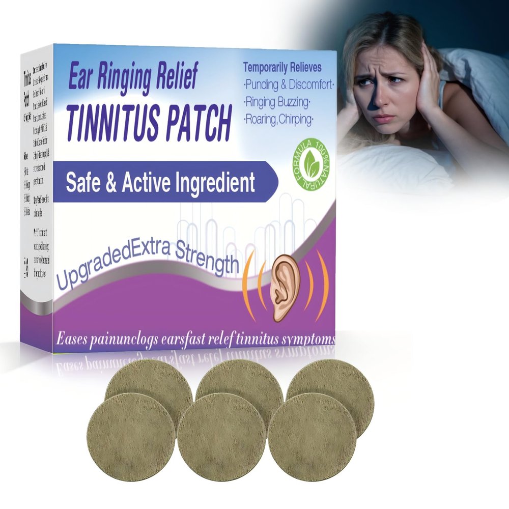 Tinnitus Relief Patches for Ringing Ears 50 Pcs - Natural Soothing Ear Patches for Quiet Sleep and Daily Focus - Breathable Adhesive Backing for All Day Comfort