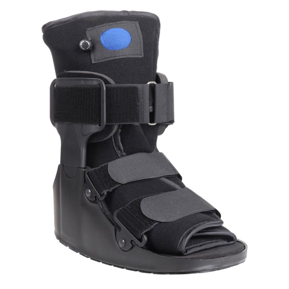 Ankle Fixed Shoe with Inflatable Cushion, Low-top Foot Stabilizer Boot for Post-, Ankle Brace Support for Adult and Foot Protection