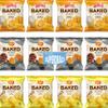 Baked Variety Pack Chips Snack Bags 12 Pack (4 Ruffles Cheddar & Sour Cream Crisps, 4 Barbecue Potato Crisps, 4 Original Potato Crisps) 1.125 Oz Bags | Value Pack Bundled by SUPERDEALS with Mystery Gift view 1