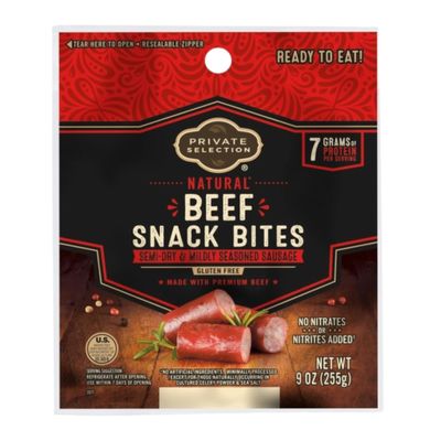 Beef Snack Bites High Protein, Savory and Smoky Flavor, 9 oz