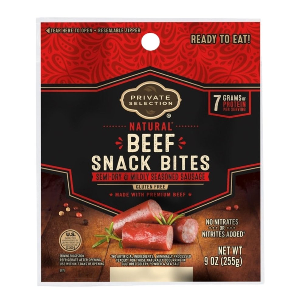 Beef Snack Bites High Protein, Savory and Smoky Flavor, 9 oz