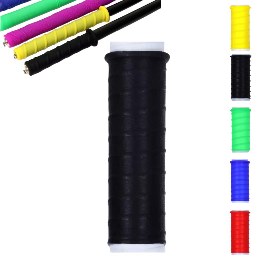 Cold Shrink Handle Wrap - Insulation Non-Slip Silicone Grip Cover for Hammers, Tools, Fishing Rods, 4.7/6.7 Inch, Durable & Comfortable Handle Protector (black, 6.7")