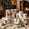 Dlyrroba Golf Christmas Wrapping Paper Roll - Santa Golf Design Gift Wrap for Christmas Holiday Party Celebration 17 Inch x 16.5 Feet view 4
