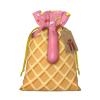 Moxquju Ice Cream Print Christmas Drawstring Gift Bags, Reusable Candy Treat Bags For Holiday Birthday Party view 1