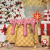 Moxquju Ice Cream Print Christmas Drawstring Gift Bags, Reusable Candy Treat Bags For Holiday Birthday Party view 2