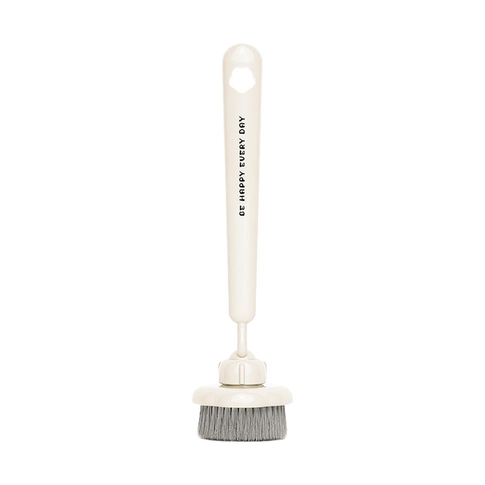 Kitchen Brushes for Dishes Long Handle Rotating Flower