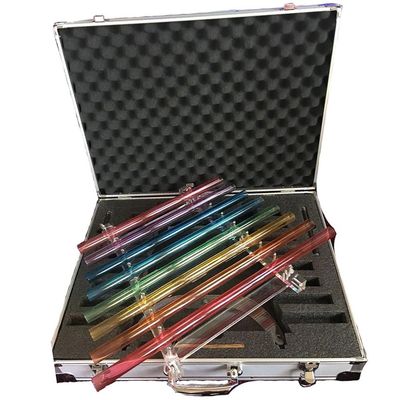 USZWBY Crystal Singing Harp for Sound Therapy, Perfect Healing Musical Instrument, for Balancing Body Chakra, Adjusting Emotional State, with Aluminum Suitca(440Hz)