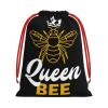 CLNXMT Queen Bee Plush Gift Bags With Drawstring Reusable Gift Wrap For Festival,Wedding,Valentines Day view 2