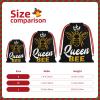 CLNXMT Queen Bee Plush Gift Bags With Drawstring Reusable Gift Wrap For Festival,Wedding,Valentines Day view 4