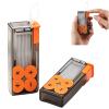 Portable Floss Dispenser with 10 Pcs Dental Floss, Automatic Pop-Up Organizer Dispenser, Dental Floss Dispenser Dental Floss Pick Box for Travel (Orange#2Pcs) view 1