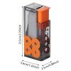 Portable Floss Dispenser with 10 Pcs Dental Floss, Automatic Pop-Up Organizer Dispenser, Dental Floss Dispenser Dental Floss Pick Box for Travel (Orange#2Pcs) view 2