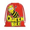 CLNXMT Queen Bee Cartoon Plush Gift Bags With Drawstring Reusable Gift Wrap For Festival,Wedding,Valentines Day view 1