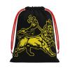 CLNXMT Rasta Lion Sign Plush Gift Bags With Drawstring Reusable Gift Wrap For Festival,Wedding,Valentines Day view 1