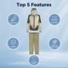 Fishing Clothes for Men High Density Mesh Protection Suit, Lightweight Long Sleeve Shirts and Pants - Breathable Fabric, Adjustable Fit, Ideal for Hiking and Fishing (S/M) view 4
