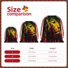 CLNXMT Rasta Lion Pattern Plush Gift Bags With Drawstring Reusable Gift Wrap For Festival,Wedding,Valentines Day view 4