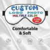 Custom Eye Mask with Your Design for Men & Women Personalized Eye Masks for Sleep with Your Text Logo Photo Customized Sleep Mask for Gifts White view 4